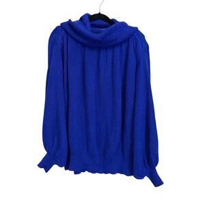 Lady Lilly Knitted Sweater Blue 2XL